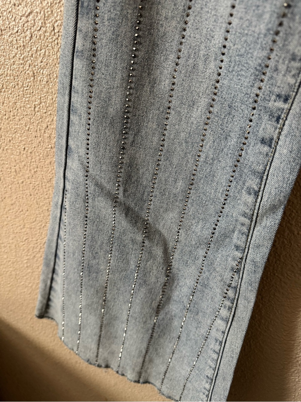 Blue B Rhinestone Ultra High Rise Flare Stretch Jean - Picture 3 of 10